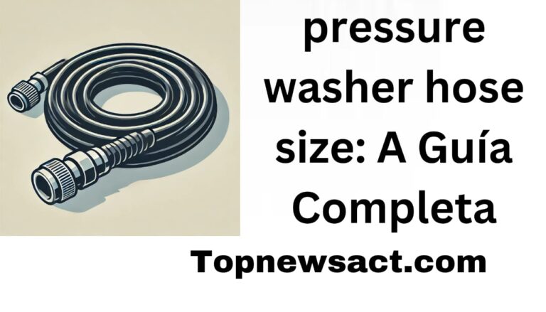 pressure washer hose size