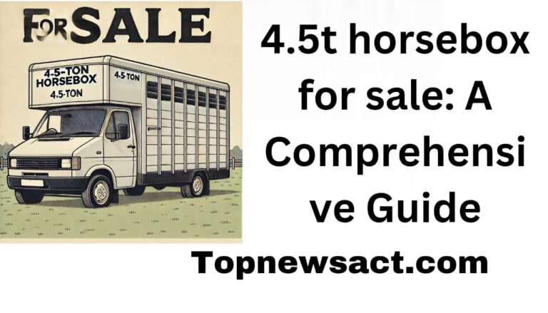 4.5t horsebox for sale